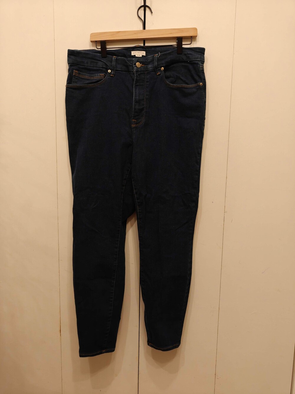 Good American Dark Indigo Jeans Size 14-18 Women's Denim Pants